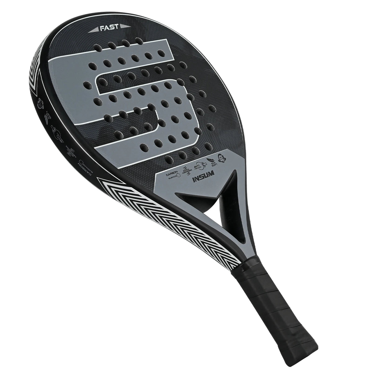 Lightweight Padel Racket 45.5 cm with Anti-Vibration System