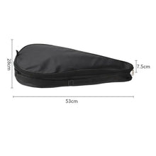 Black Polyester Padel Racket Bag