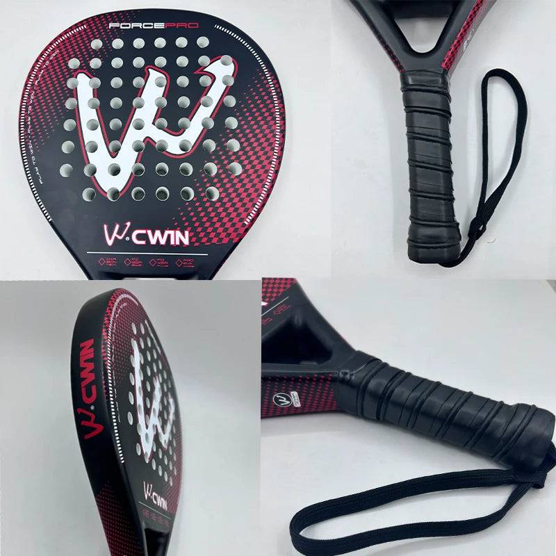 Cwin Carbon Fiber Padel Racket Red