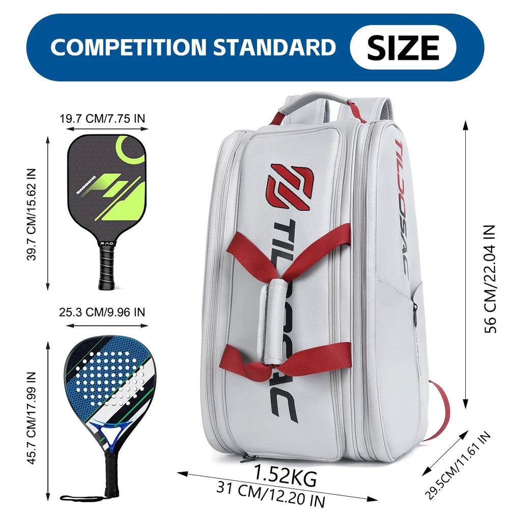 Microfiber Padel Backpack for Rackets