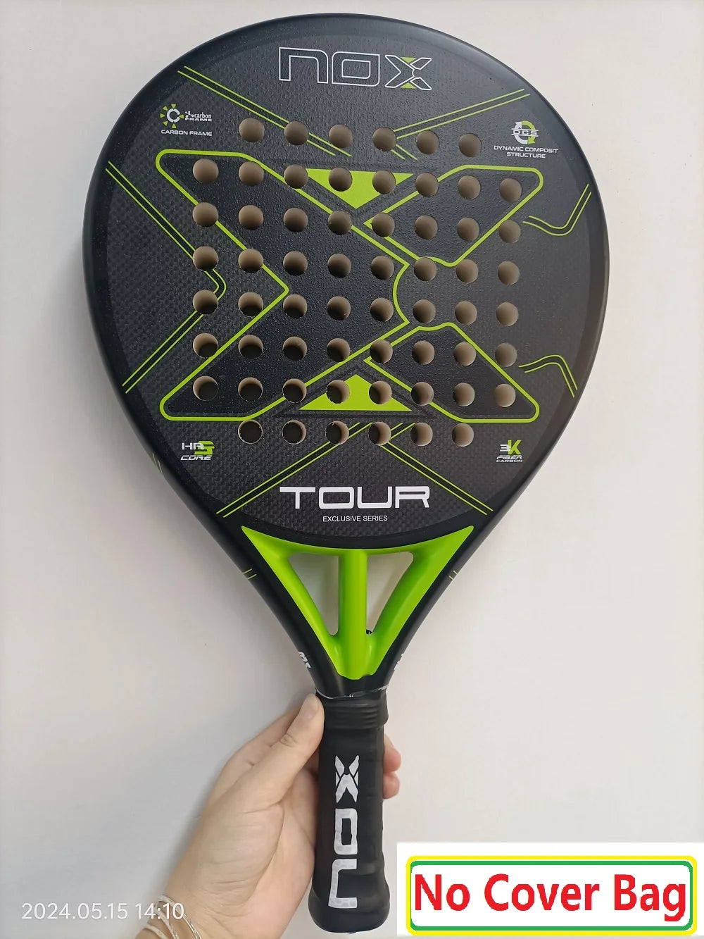 NOX Carbon Fiber Padel Racket 4 3/8 Grip Size