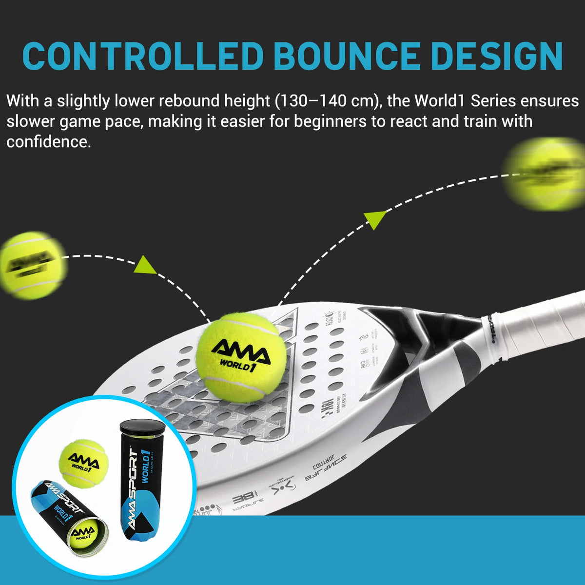 Padel Balls Can of 3