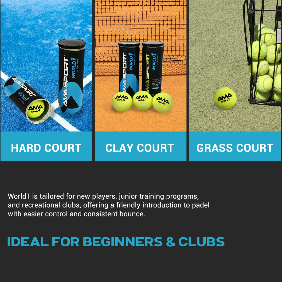 Professional Competition Padel Balls 3 Pack