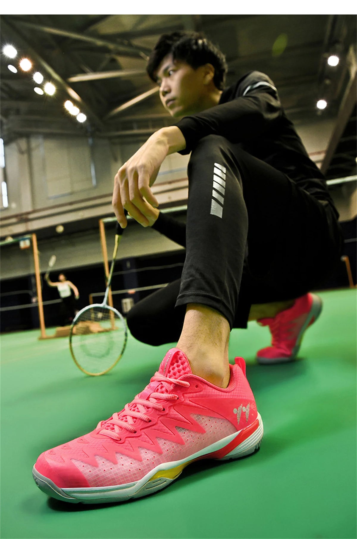 Unisex Padel Shoes - Breathable Carbon Plate Sneakers
