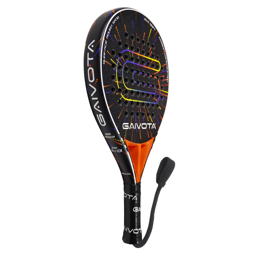 Oranžinė anglies pluošto padelio raketė 26 cm