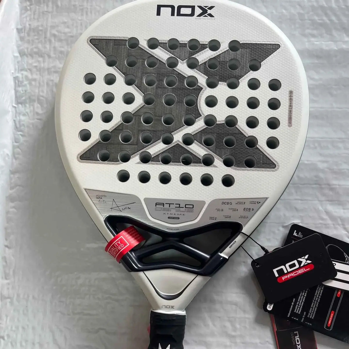 NOX Padel Racket Carbon Fiber EVA Foam Core 320-330g