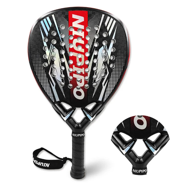 NIUPIPO Padel Racket 12K Carbon Fiber