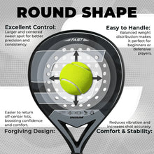 Carbon Fiber Padel Racket 45 cm Round Shape
