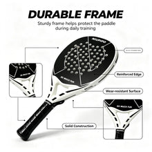 NIUPIPO Padel Racket Black White