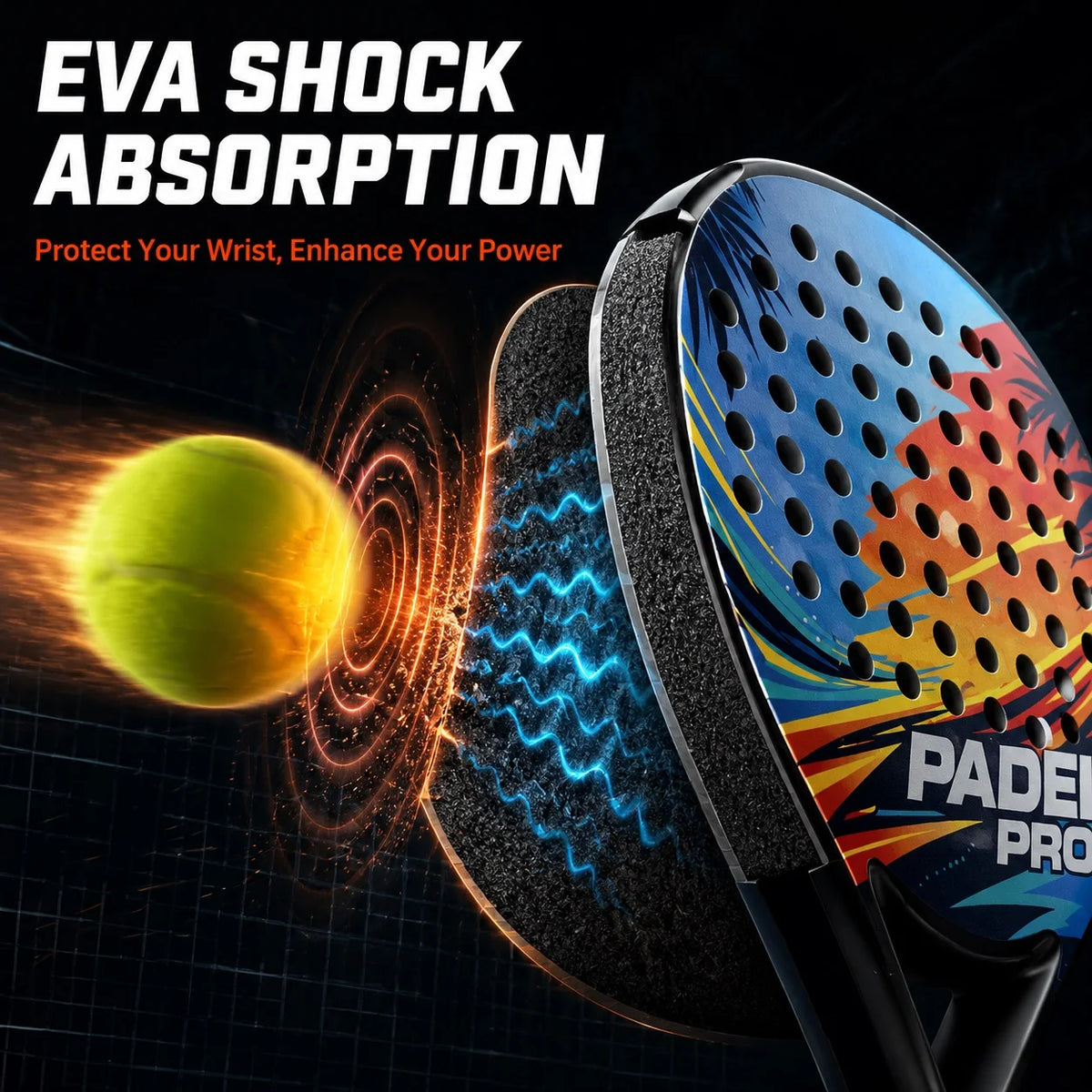 Lightweight EVA Core Padel Racket