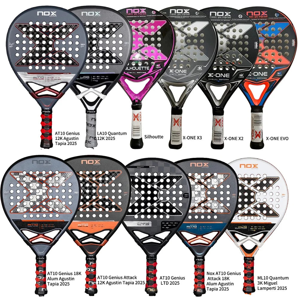 NOX Carbon Fiber Padel Racket 4 3/8 Grip Size
