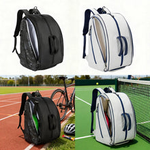 Nylon Padel Backpack with Multiple Compartments