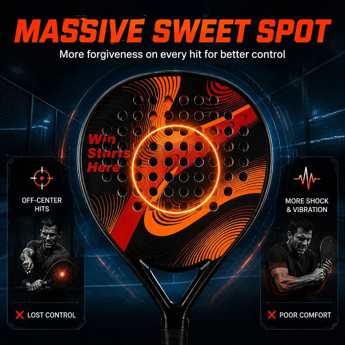 WNONSO Carbon Fiber Padel Racket