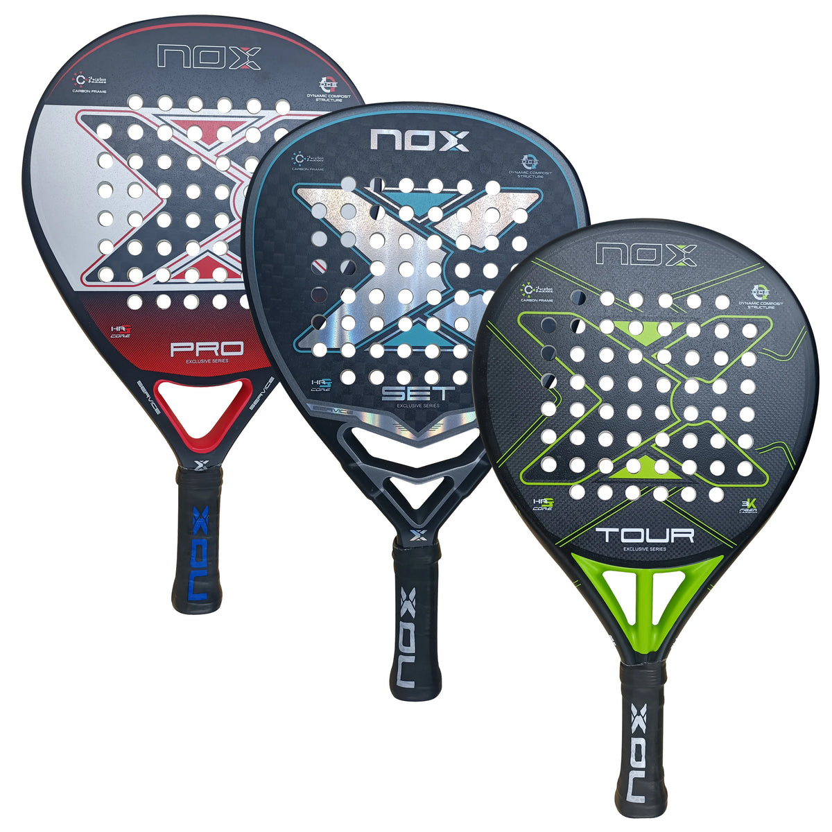 Nox Padel Racket Carbon Fiber Grip 4 3/8