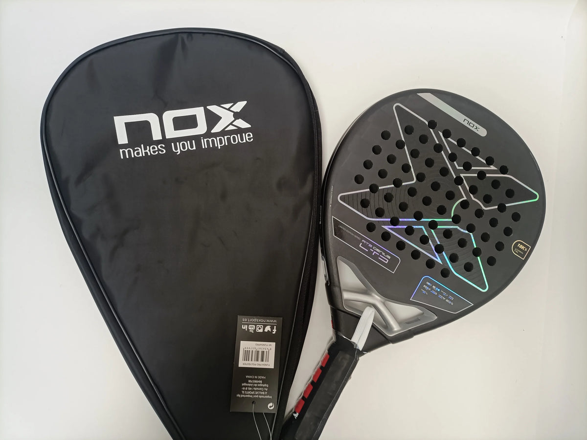 NOX Padel Racket Carbon Fiber 4 3/8 Grip