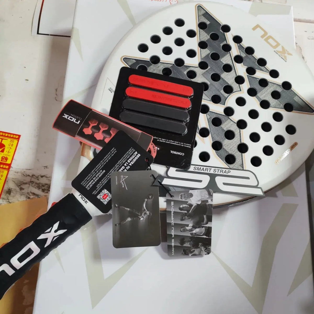 Carbon Fiber Padel Racket 4 3/8