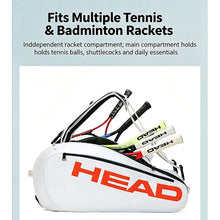 Large Polyester Padel Racket Backpack