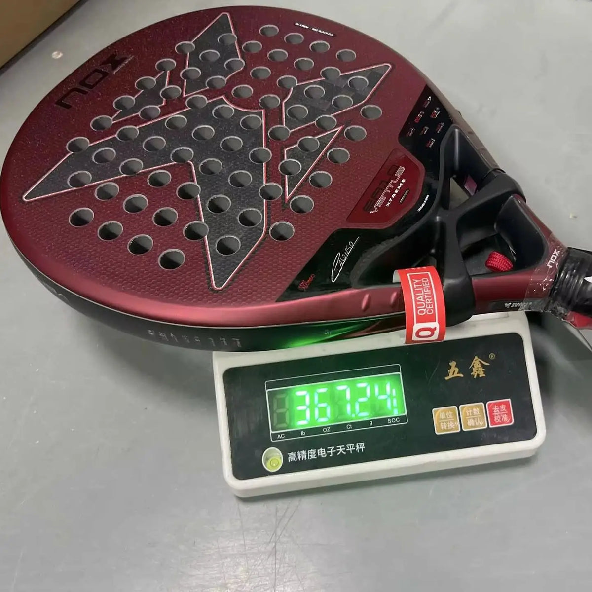 Nox Padel Racket 320-330g Carbon Fiber