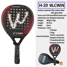 Padel Racket 50% Carbon Fiber and Glass Fiber