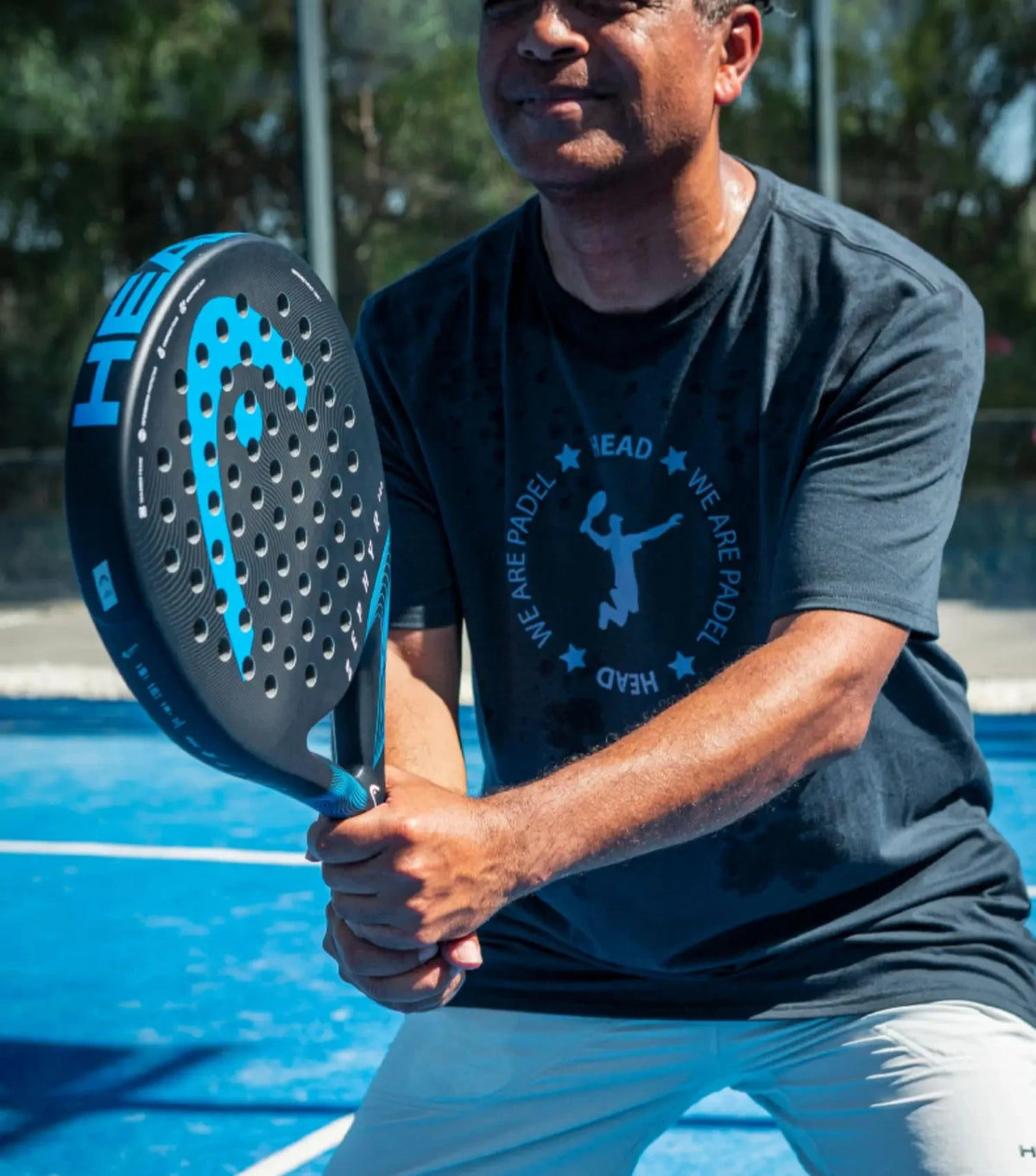 Carbon Fibre Padel Racket 4 3/8 Grip Size