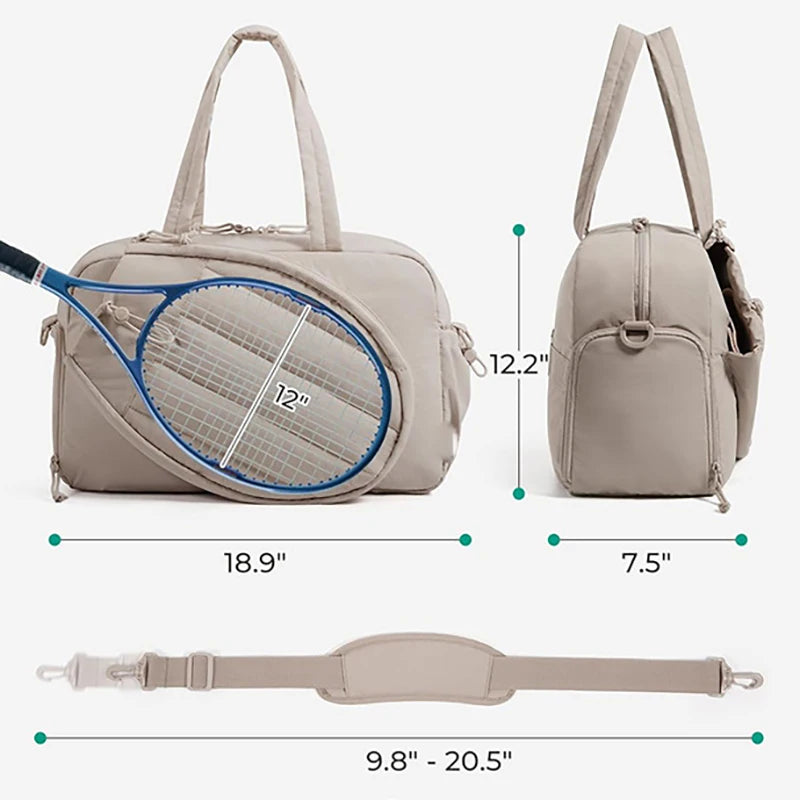 Nylon Padel Racket Gym Bag for Women