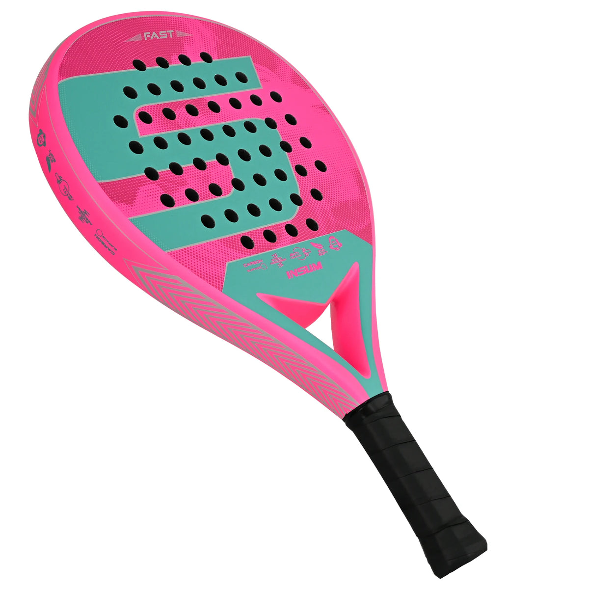 Lightweight Padel Racket 45.5 cm with Anti-Vibration System