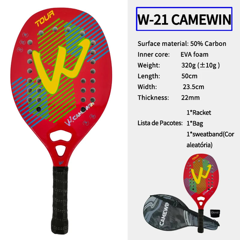 Padel Racket Carbon Fiber 50cm 320-330g