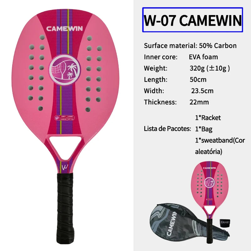 Padel Racket Carbon Fiber 50cm 320-330g
