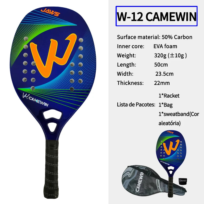 Padel Racket Carbon Fiber 50cm 320-330g