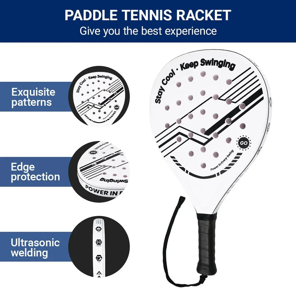 Lightweight Carbon Fiber Padel Racket for Kids