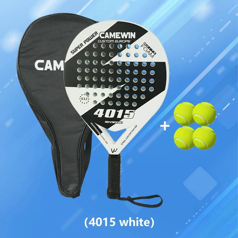 Teardrop Padel Racket Carbon with Custom Grip